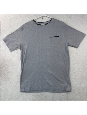 Smash Men's Gray Textured Pocket T-Shirt Size Large Short Sleeve Crew Neck